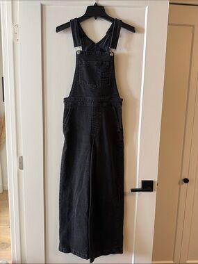 Levi’s Black Denim Wide Leg Overalls